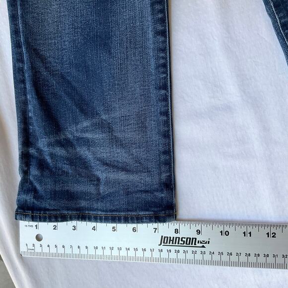 American Eagle Outfitters Men Waxed denim Straight Leg Jeans size 28 x 30, Blue - Picture 5 of 12
